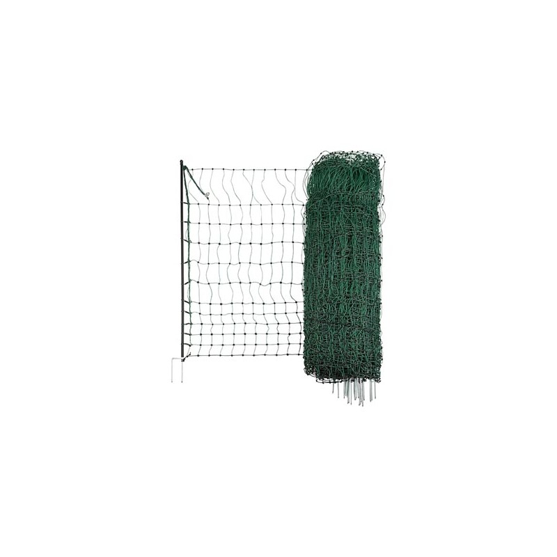 Poultry Net 25 m, green, 112cm single prong,not electrifiable