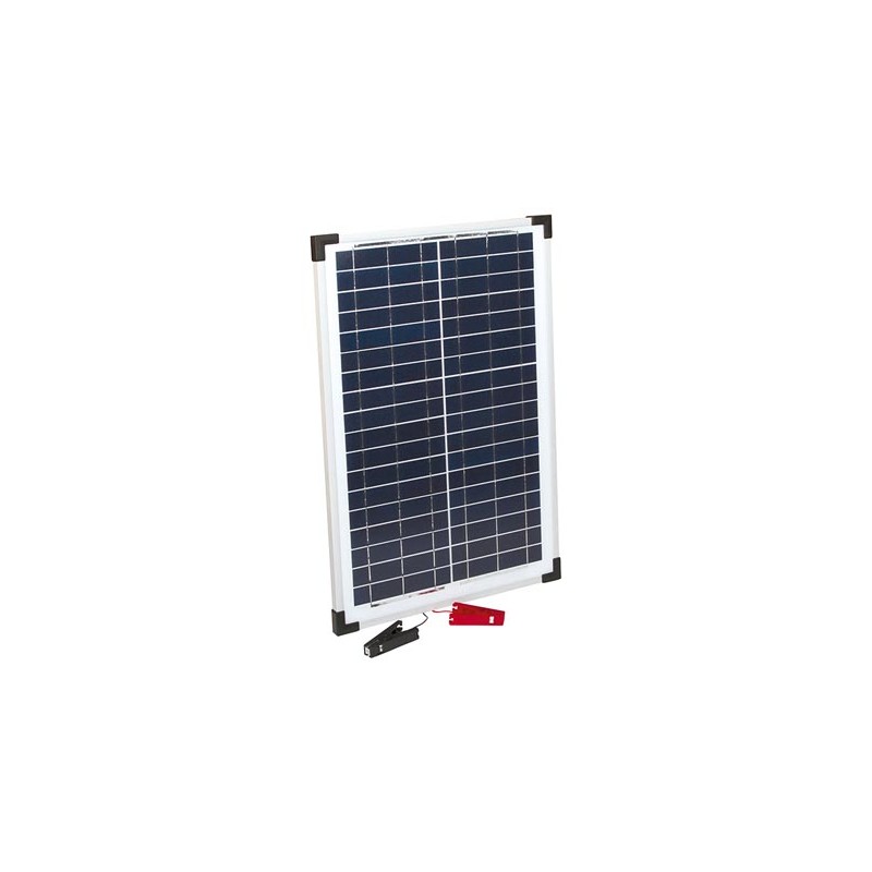 solar panel 25W incl. holder with croc-clip