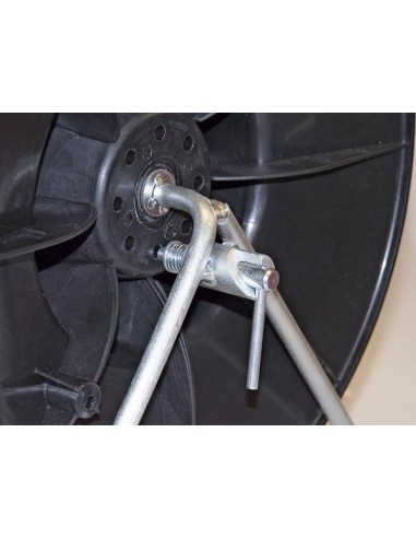 DUO haspel met 2x 250m draad blauw/wit