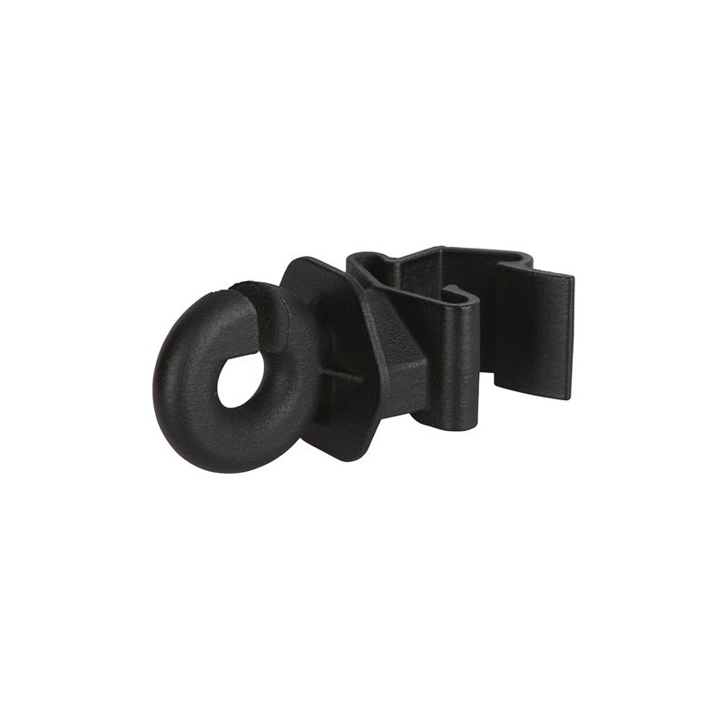 T-Post ring insulator, black, for up to 10 mm, 25 pcs