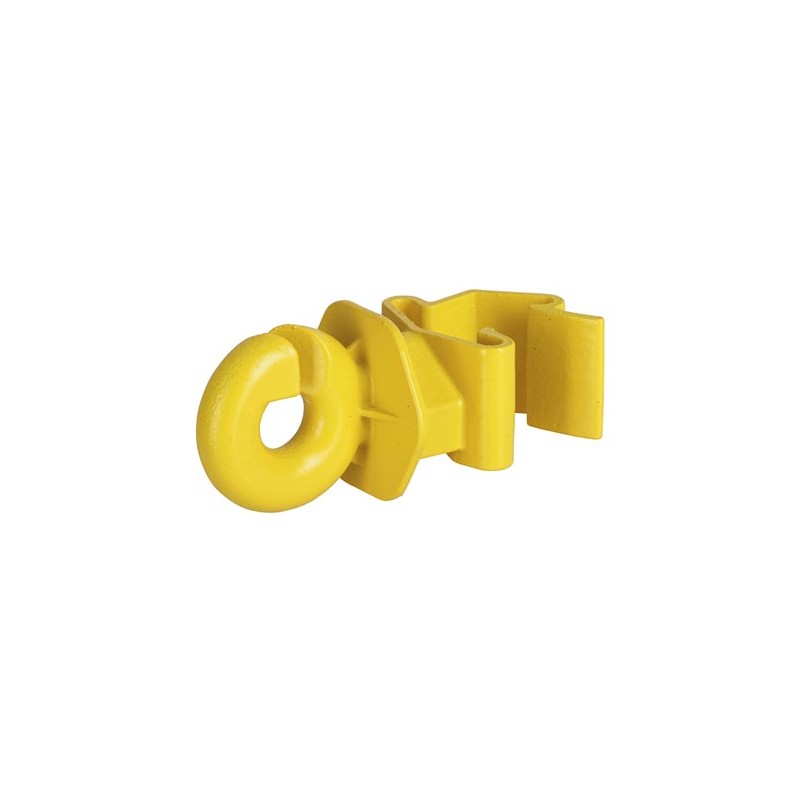 T-Post ring insulator, yellow, for up to 10 mm, 25 pcs
