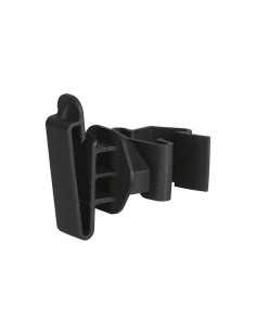 T-Post tape insulator, black, for up to 50 mm, 25 pcs