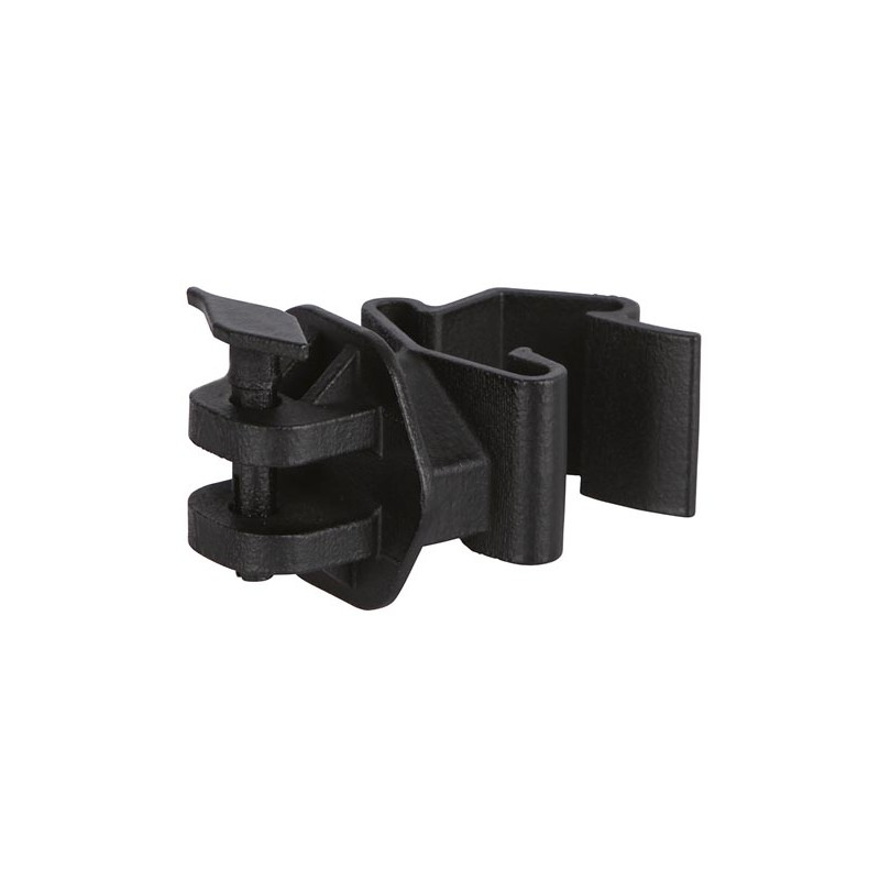 T-Post pinlock insulator, black, 25 pcs