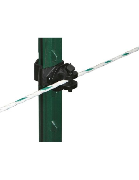 T-Post isolateur PinLock clip noir (25 Pièce)