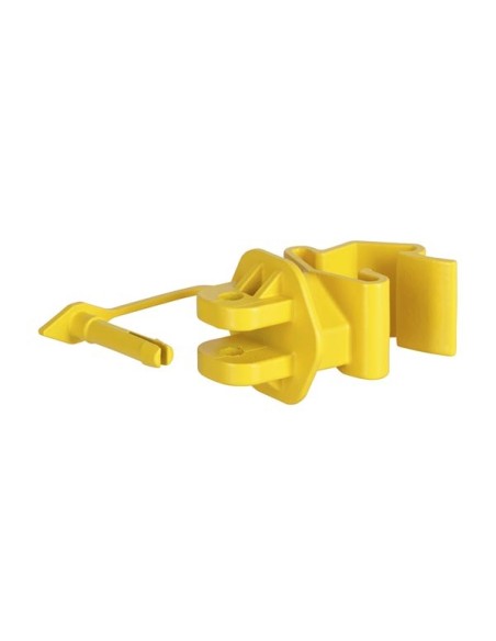 T-Post pinlock insulator, yellow, 25 pcs