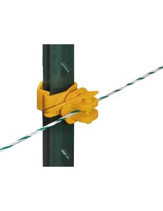 T-Post pinlock insulator, yellow, 25 pcs 2