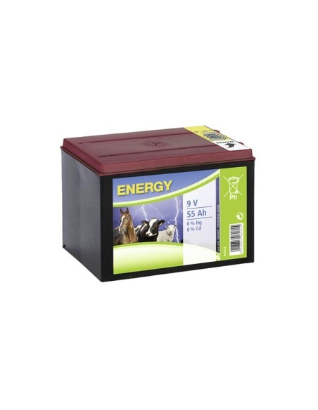 Zinc-carbon dry battery, 9 V, 55 Ah, small case