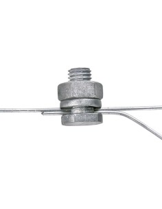 Wire connecting clamp, galvanized, 10 pcs