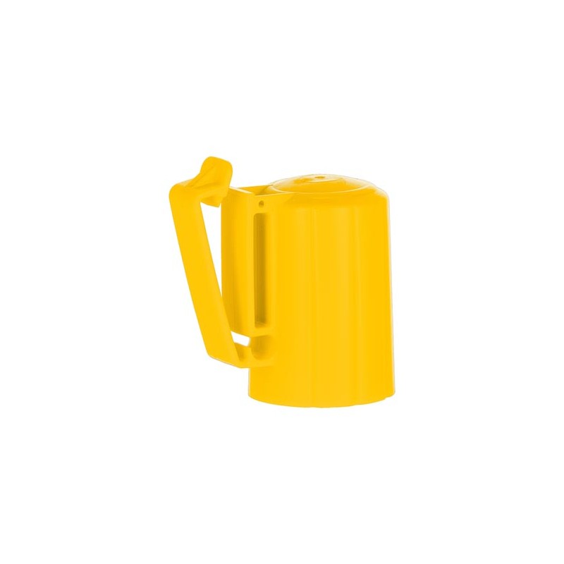 Kop-isolator T-post, geel (10 stuks)