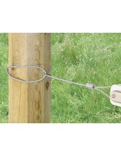 Gear-toothed wire tensioner with integrated insulator 2