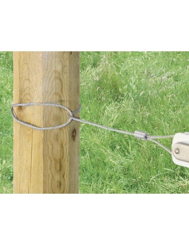 Gear-toothed wire tensioner with integrated...