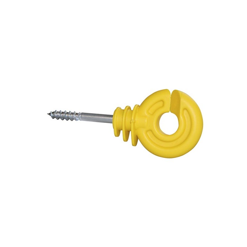 Ring insulator compact, yellow, short support, 25 pcs