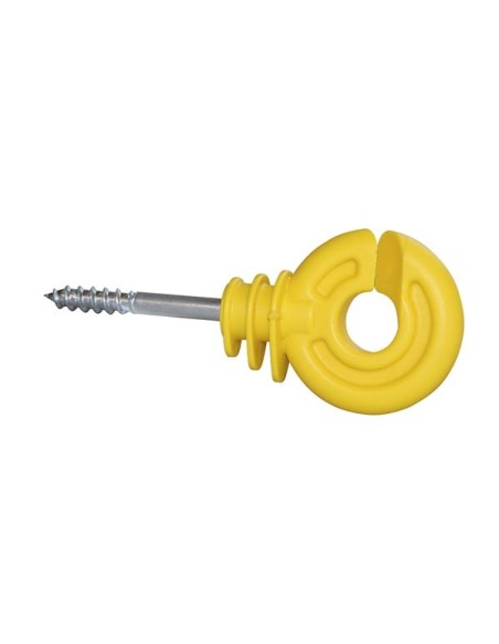 Ring insulator compact, yellow, short support, 25 pcs