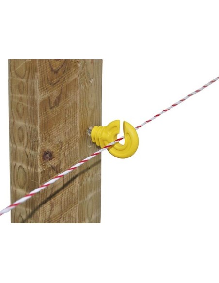 Ring insulator compact, yellow, short support, 25 pcs