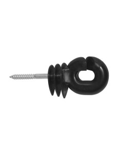 Ring insulator Super BIG black galvanized, 6 mm support,...