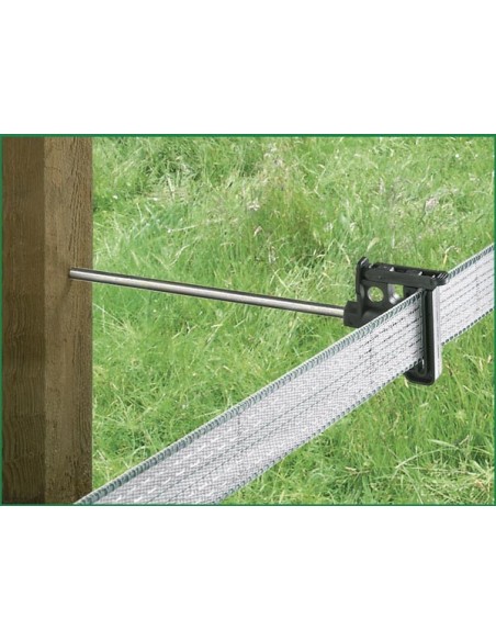 Offset tape insulator for tapes and ropes, 10 pcs