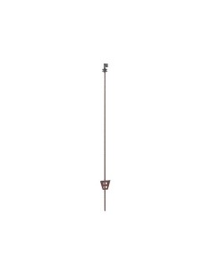 Round steel post 107 cm, red, Ø 8mm with top insulator,...