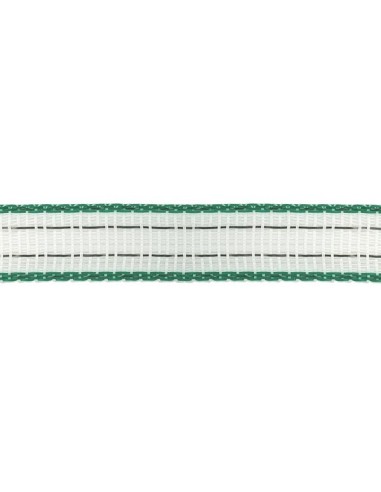 Fencing tape Star 200 m, 20 mm, white/green