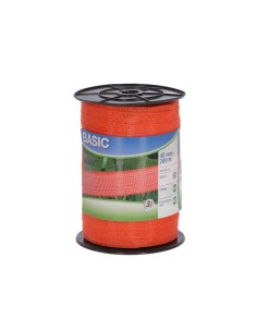 Fencing tape Basic 200 m, 40 mm, orange, 12 x 0,16 Niro