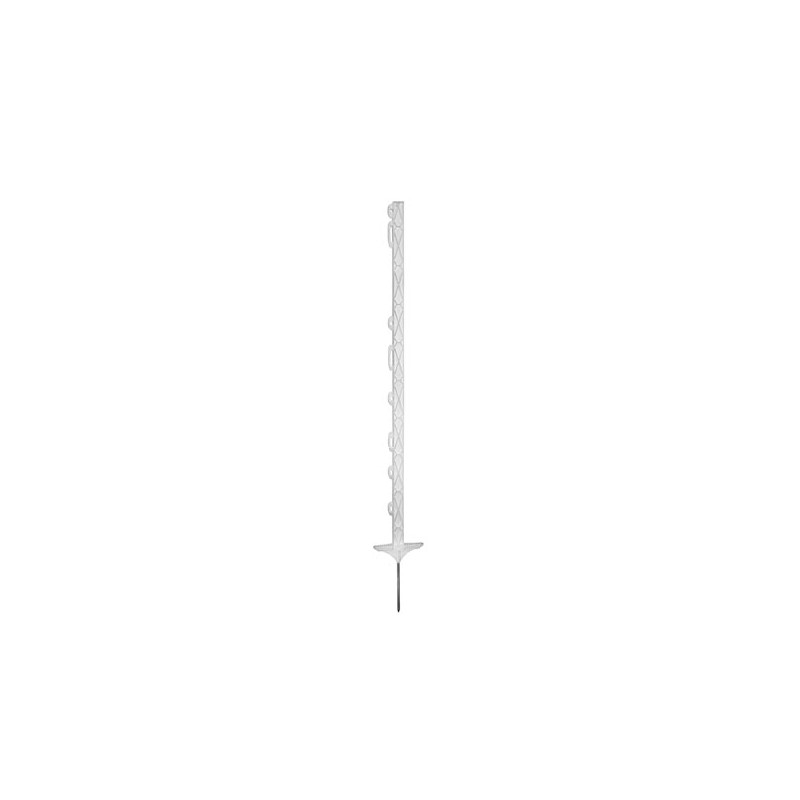 Plastic post Titan 110 cm, white, double step, 5 pcs