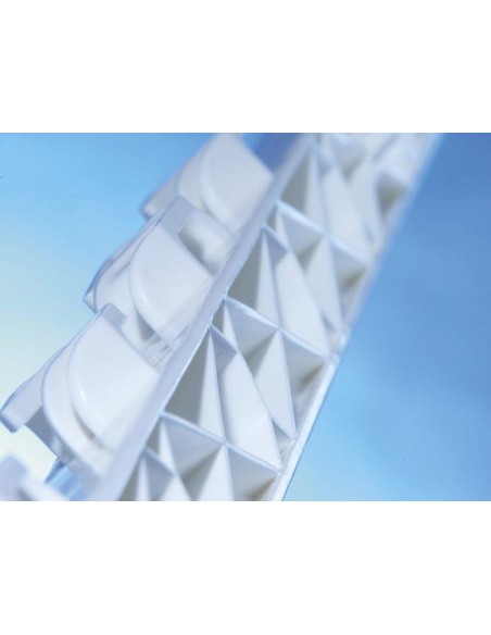 Plastic post Titan 110 cm, white, double step, 5 pcs