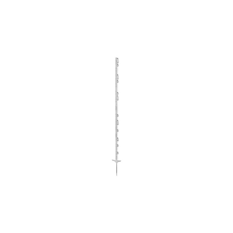 Plastic post Titan 157 cm, white, double step, 5 pcs