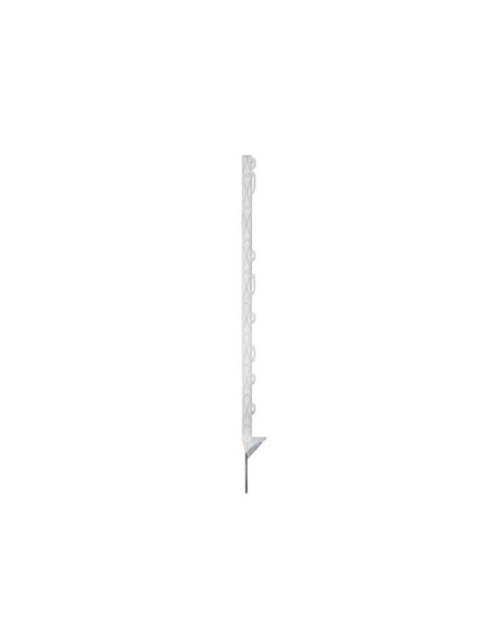 Plastic post Titan Plus 110cm, white, reinforced step, 5 pcs