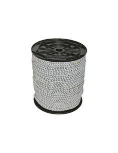 Elastische schrikdraadkoord 25m, 7 mm, 3 x 0,30mm rvs