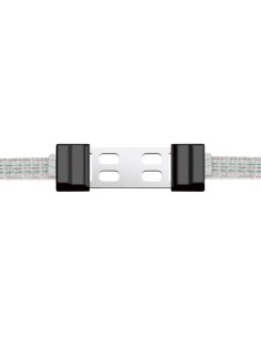 Tape connector Litzclip for 12,5 mm tapes, inox, 5 pcs 2