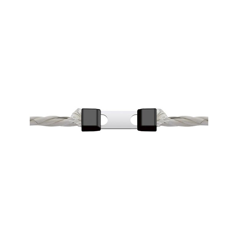 Rope connector Litzclip for Ø 6 mm ropes, inox, 5 pcs