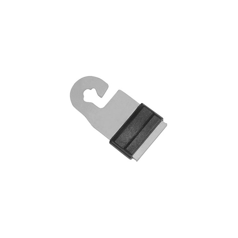 Gate handle connector Litzclip for 10/20 mm tapes, inox, 4pcs