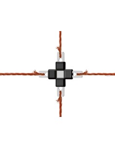 Litzclip Wire cross-connector 3mm, stainless steel, 5 pcs