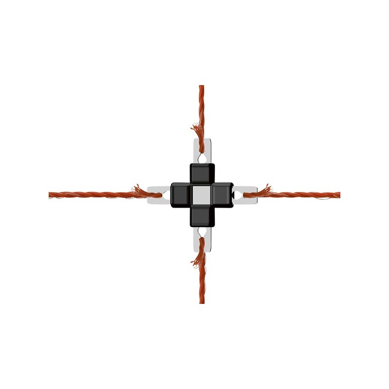 Litzclip kruis draadverbinder 3 mm, rvs, 5 stuks