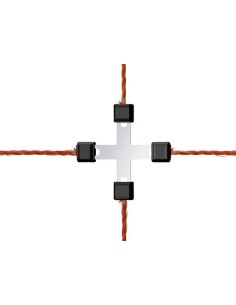 Litzclip Wire cross-connector 3mm, stainless steel, 5 pcs 2