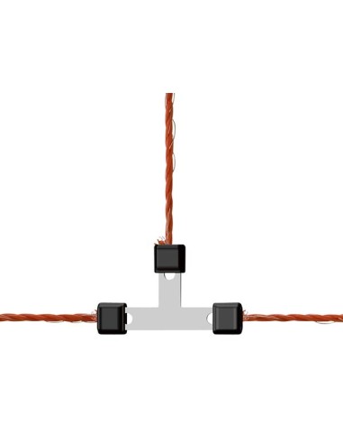 Connecteur en T pour fil 3mm, acier inox, 5 pièces