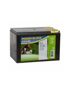 Dry battery Alkaline, 9 V, 75 Ah, small case