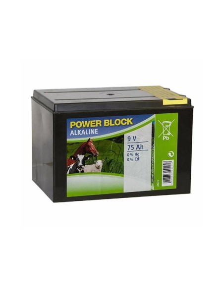 Pile Alcaline 9V 75 Ah carton de 4