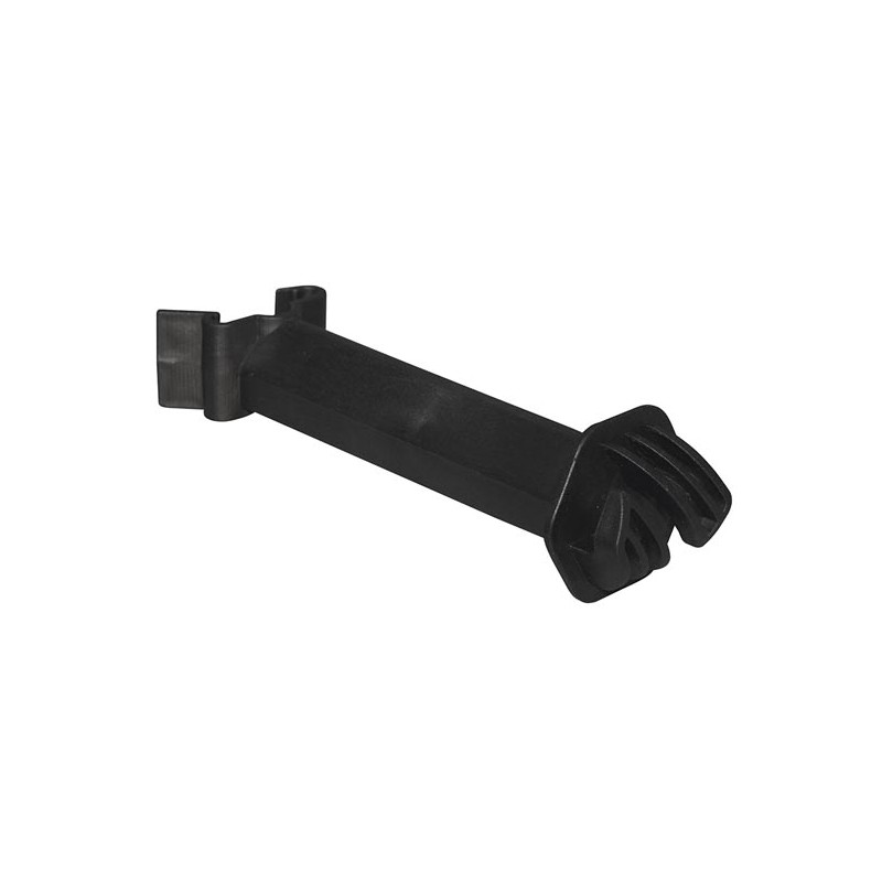 Distance insulator T-post black, 12,5 cm, 25 pcs