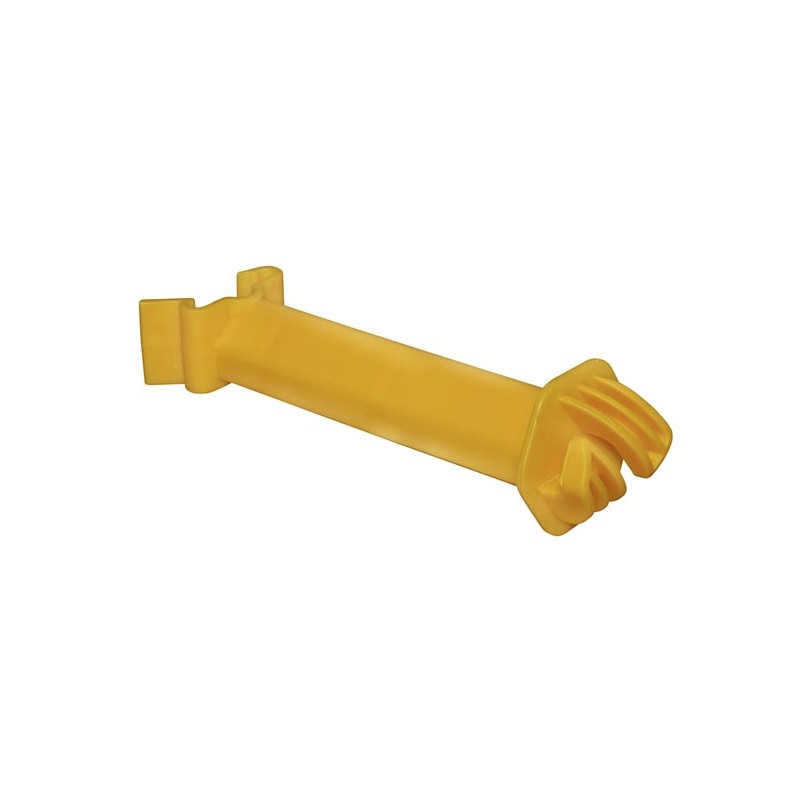 Distance insulator T-post yellow,  12,5 cm, 25 pcs