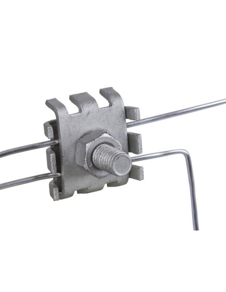 Wire connecting clamp, galvanized, 10 pcs