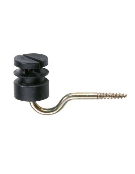 Slit insulator, black, 5,3 mm, 25 pcs