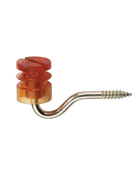 Slit insulator, yellow, 6,0 mm, 25 pcs