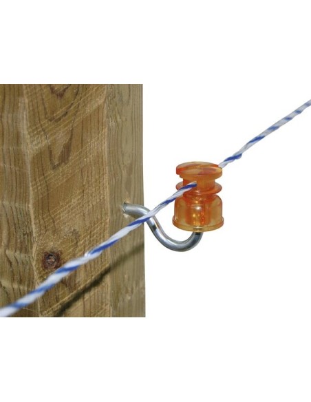 Slit insulator, yellow, 6,0 mm, 25 pcs