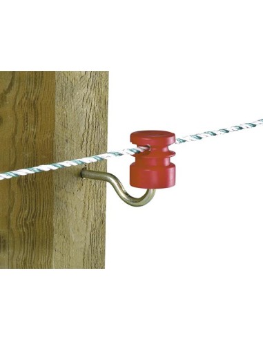 Sleufisolator rood 5,3 mm steun (100 stuks)