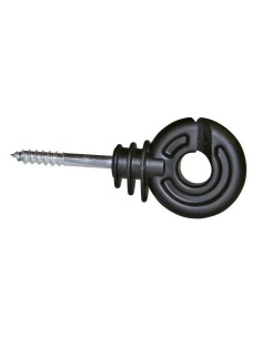 Ring insulator compact, black, short support, 25 pcs