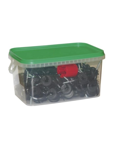 Ringisolator m. doorl. steun Emmer 100st. incl.inschroever