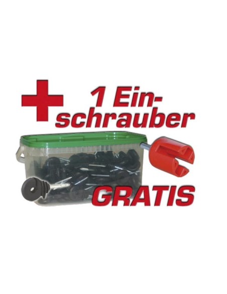 Ringisolator m. doorl. steun Emmer 100st. incl.inschroever