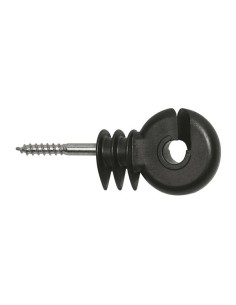 Ring insulator compact, black, with short support, 25 pcs