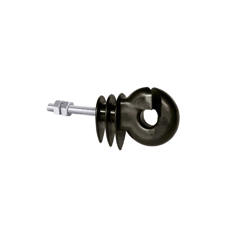 Ring insulator black, with metric thread, M6x35mm, 25 pcs