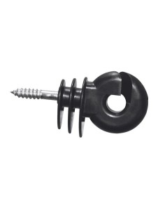 Ring insulator BIG, black, with continuous support, 25 pcs